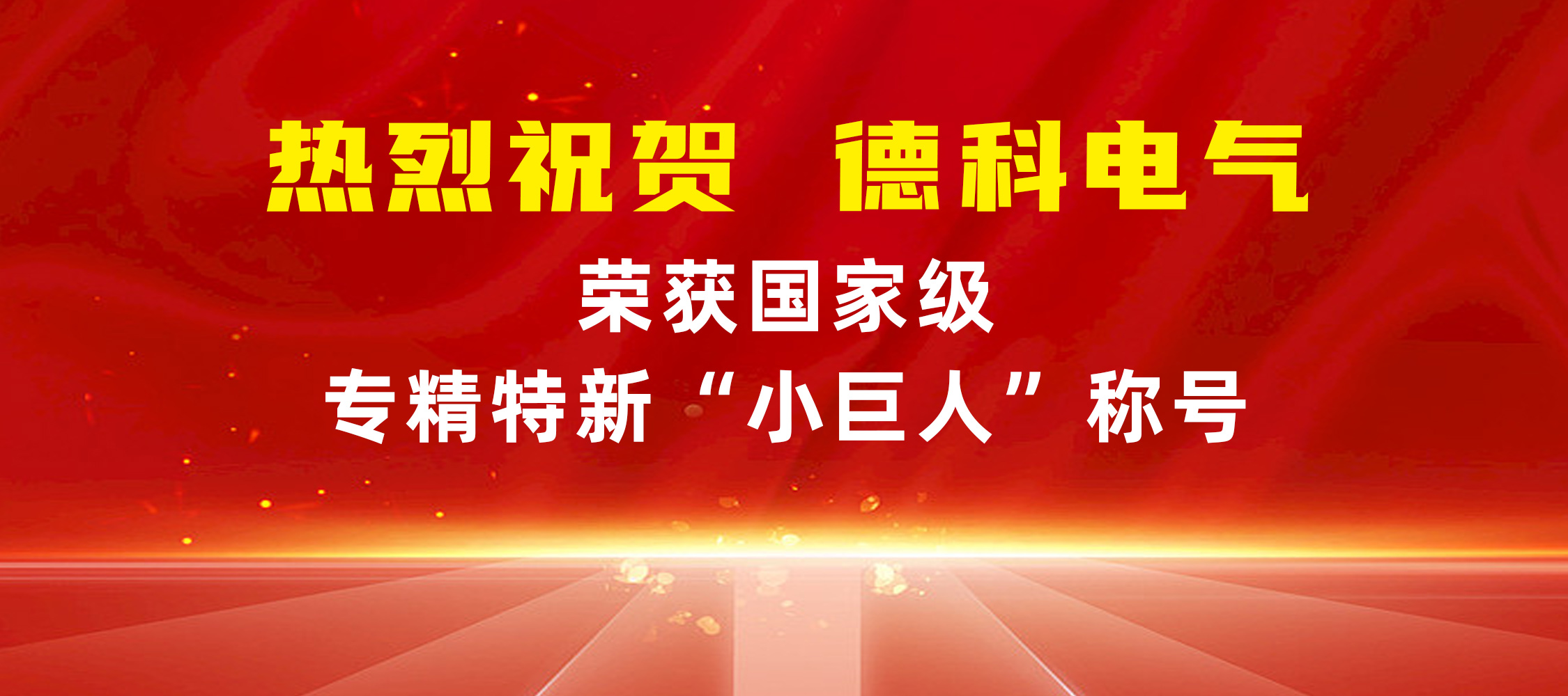 喜报！安徽金年会网页版页面登录电气荣获国家级专精特新“小巨人”称号